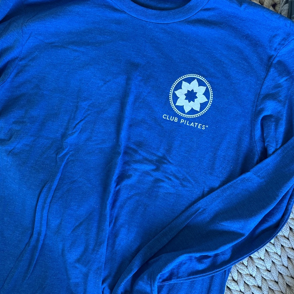 Club Pilates Blue Long Sleeve Shirt